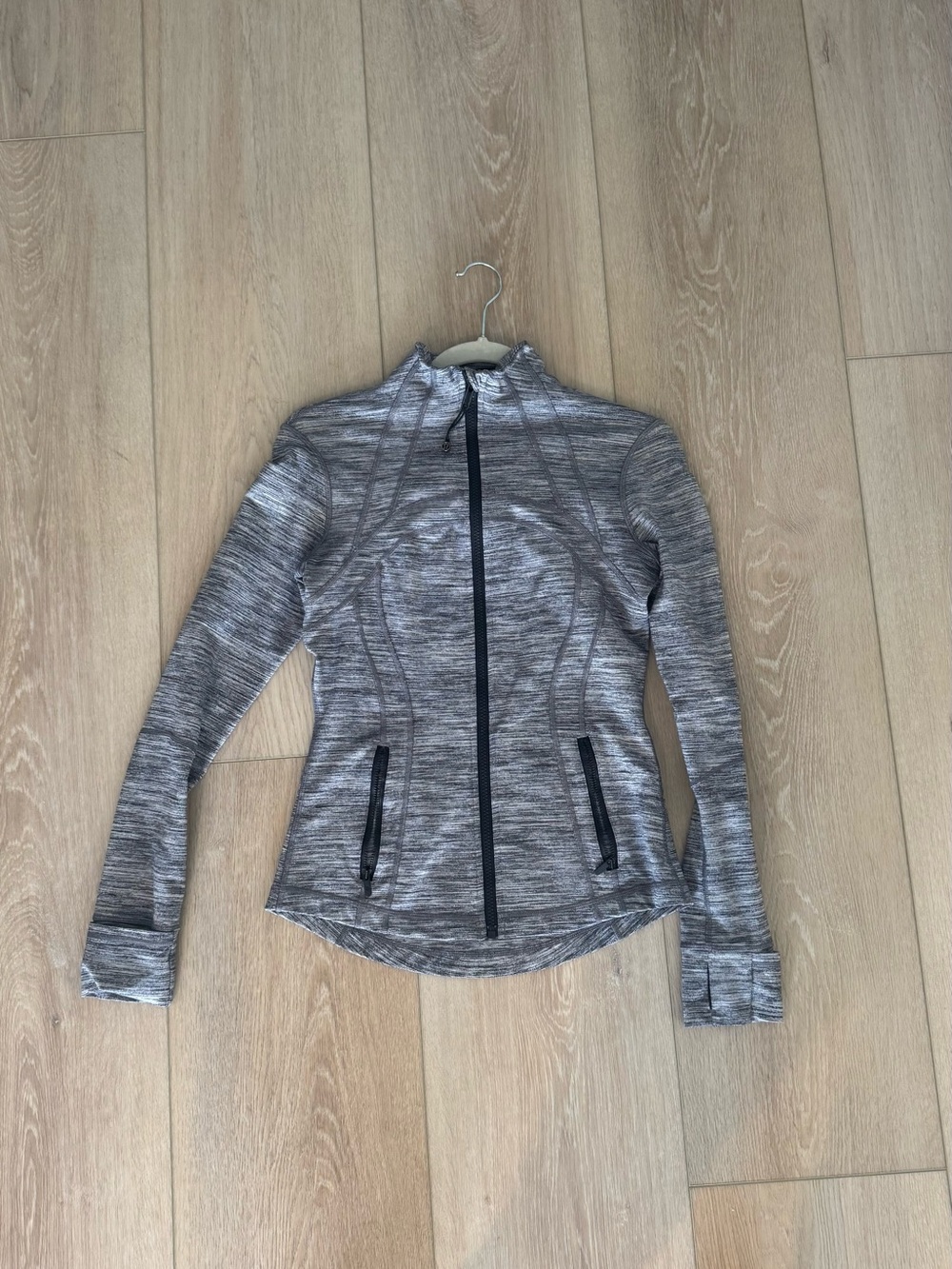 Lululemon Women's Grey Marled Zip-Up Jacket